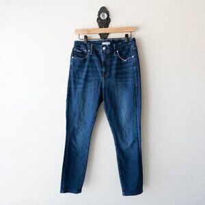 Good American Women’s Size 10 / 30 High Rise Skinny Jeans Dark Wash Stretch